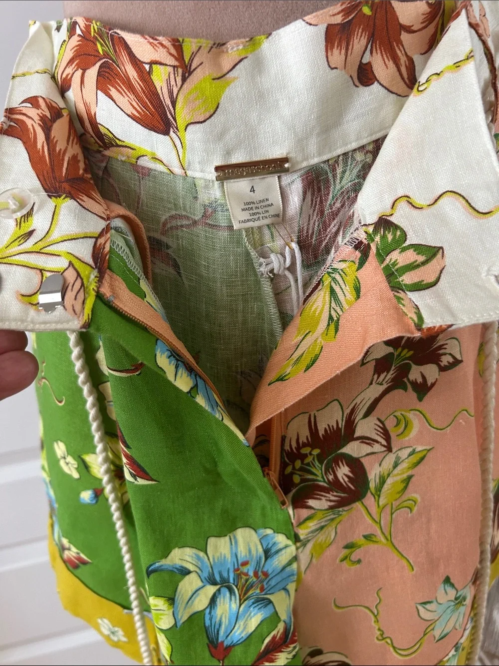 Magaschoni floral linen